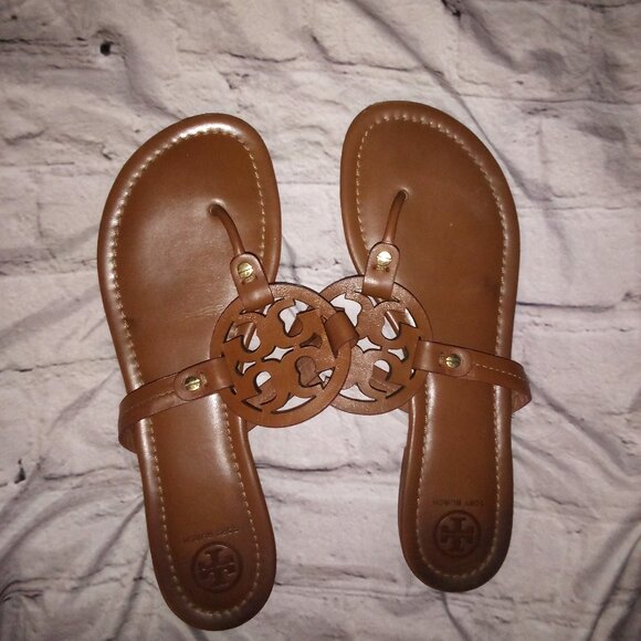 Tory Burch Miller sandals - cognac brown - Picture 3 of 5